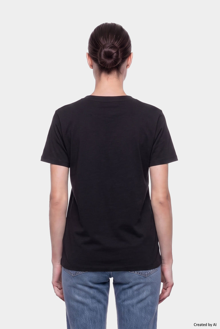 EASY PEASY T-shirt donna nera