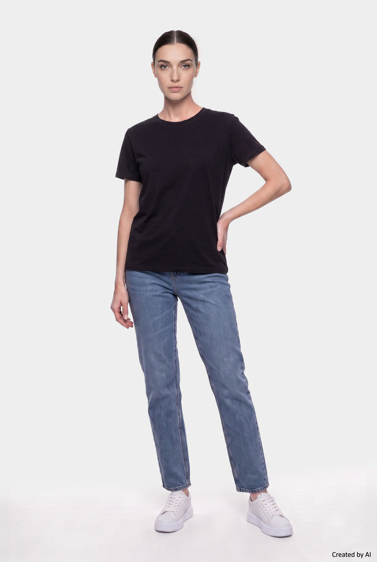EASY PEASY T-shirt donna nera