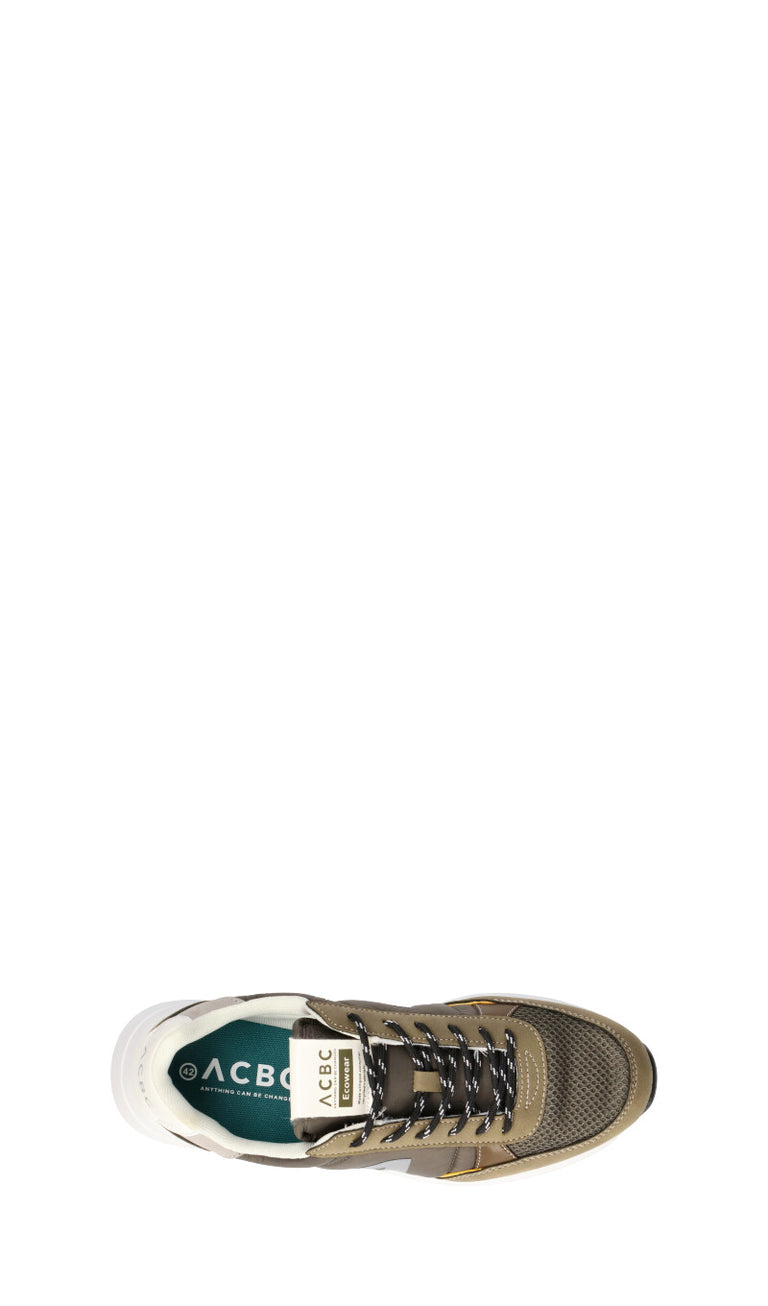 ACBC Sneaker uomo verde in pelle
