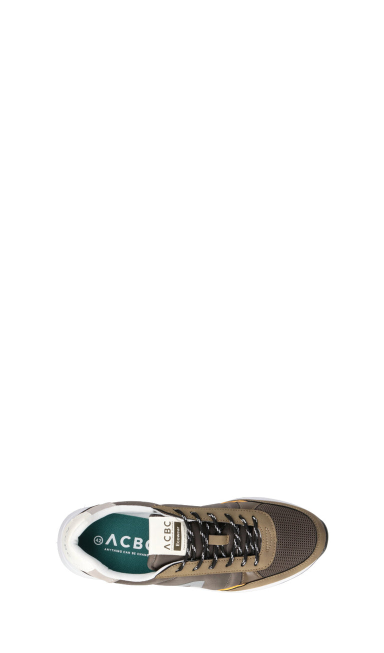 ACBC Sneaker uomo verde in pelle