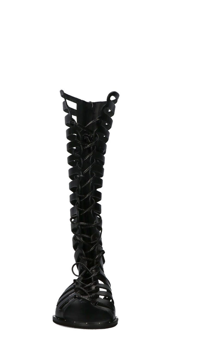 PHIL MELVIS Stivale donna nero in pelle