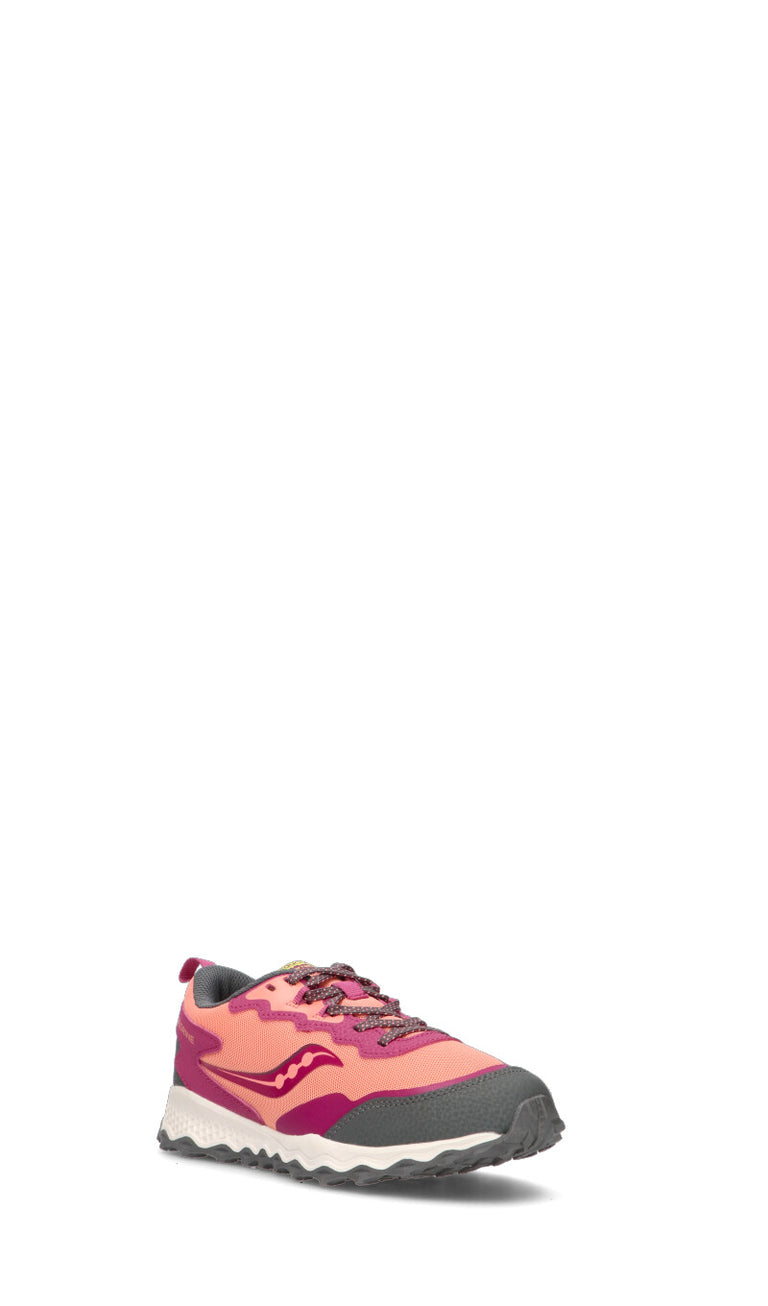 SAUCONY PEREGRINE KDZ SHIELD Sneaker ragazza corallo