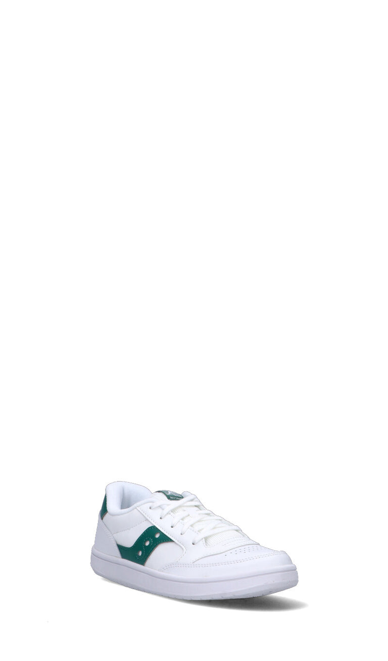 SAUCONY JAZZ COURT Sneaker bimbo bianca/verde in pelle