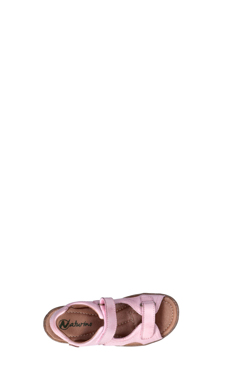 NATURINO Sandalo bimba rosa in pelle
