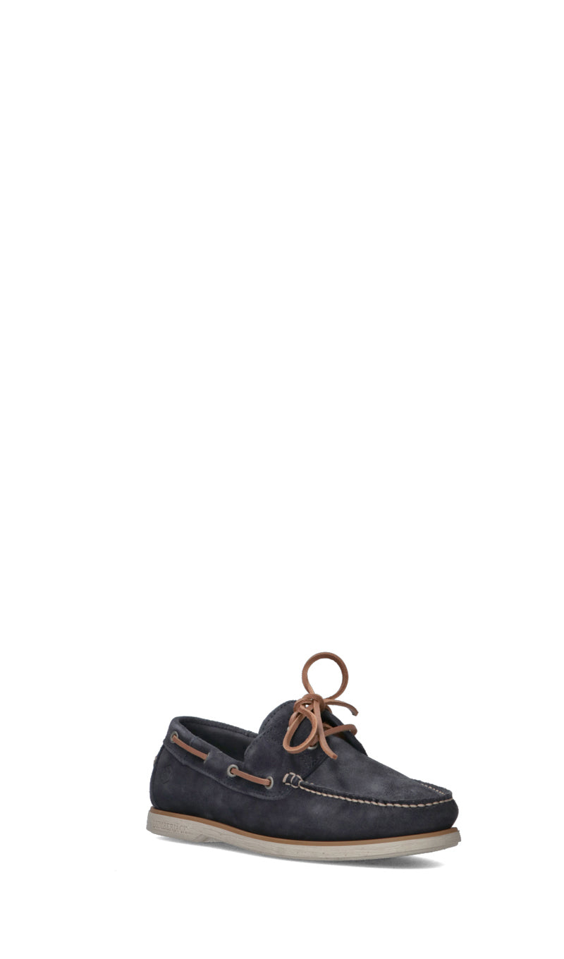 LUMBERJACK Scarpa Barca uomo blu in suede