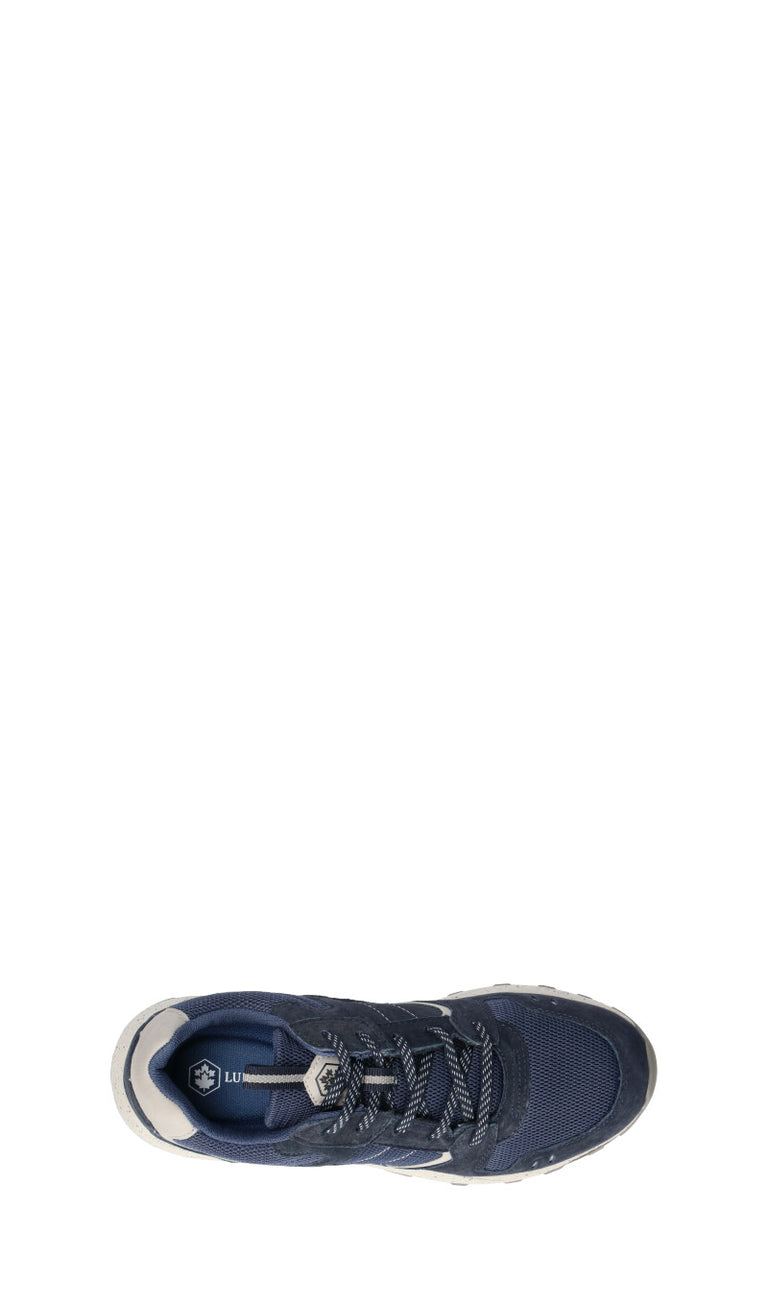 LUMBERJACK Sneaker uomo blu in suede