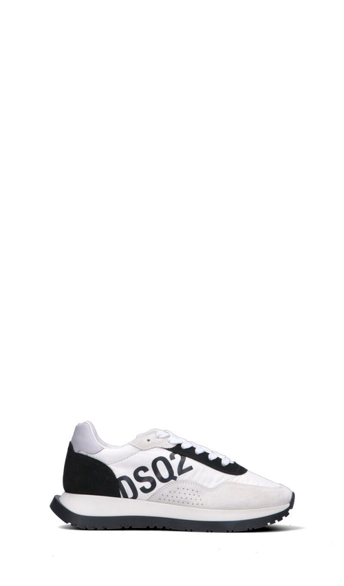 DSQUARED2 Sneaker uomo bianca/nera in pelle