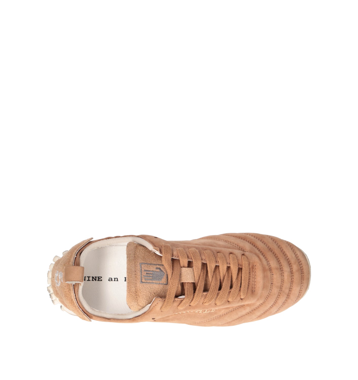 NINE AN HALF Sneaker uomo cammello in suede