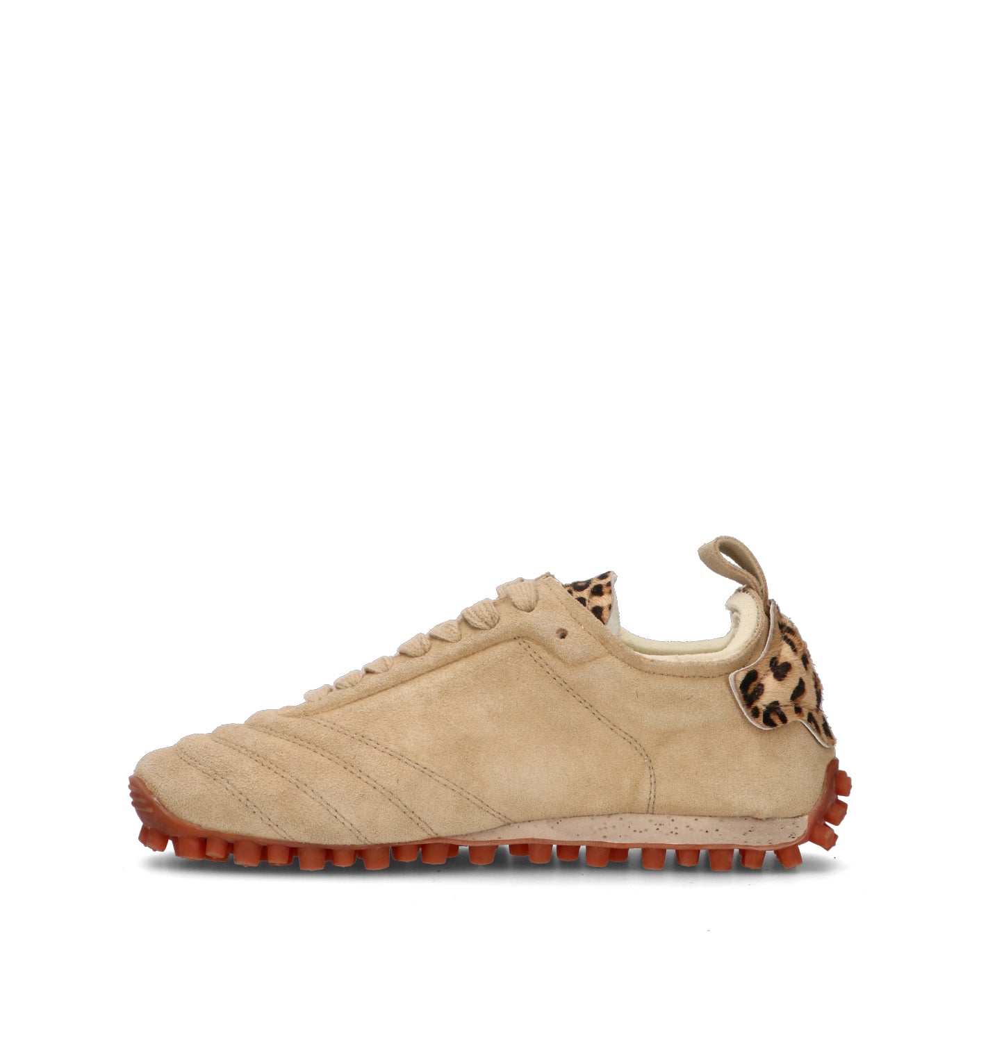 NINE AN HALF Sneaker donna beige in suede
