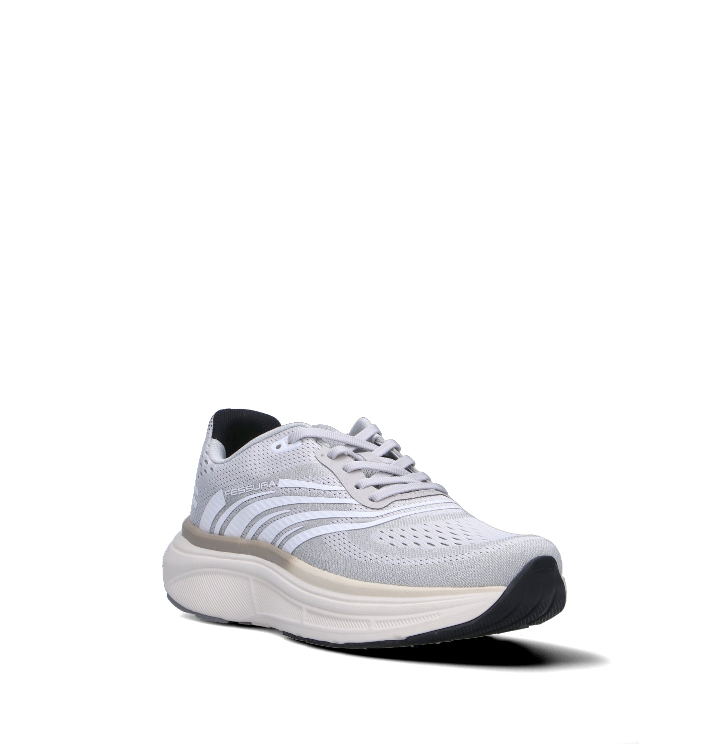 FESSURA Scarpa running uomo grigia