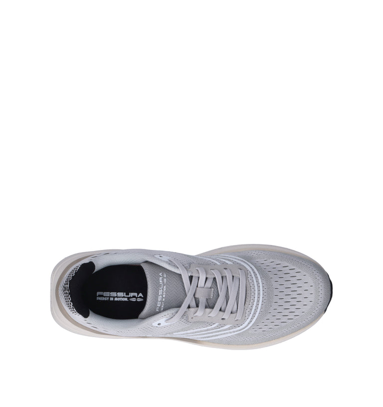 FESSURA Scarpa running uomo grigia