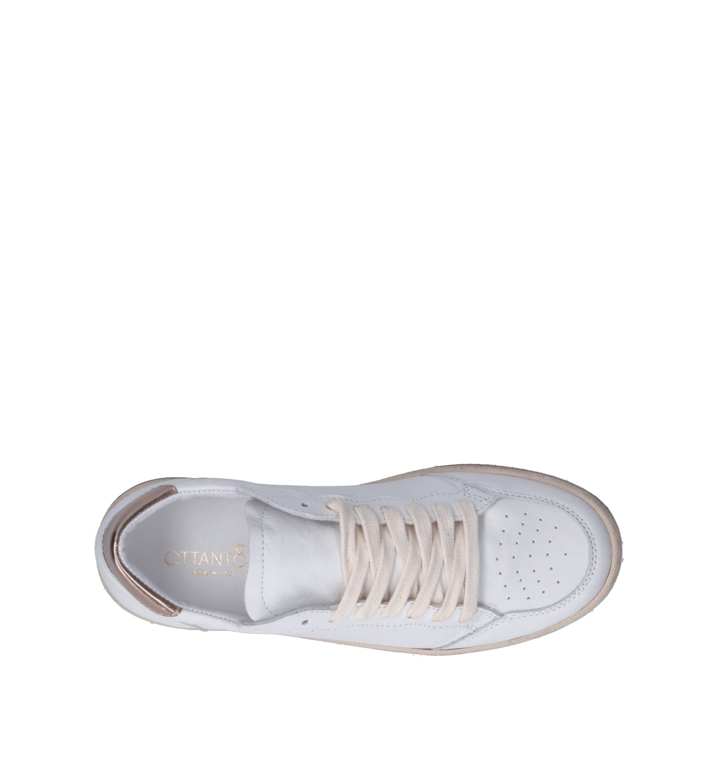 OTTANT8,6 Sneaker donna bianca in pelle