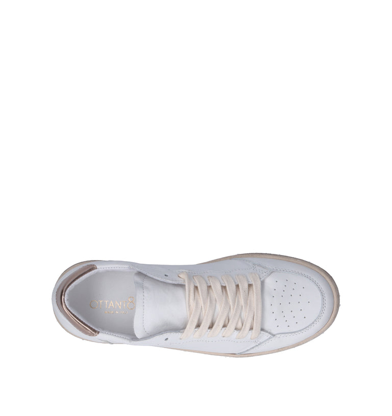 OTTANT8,6 Sneaker donna bianca in pelle