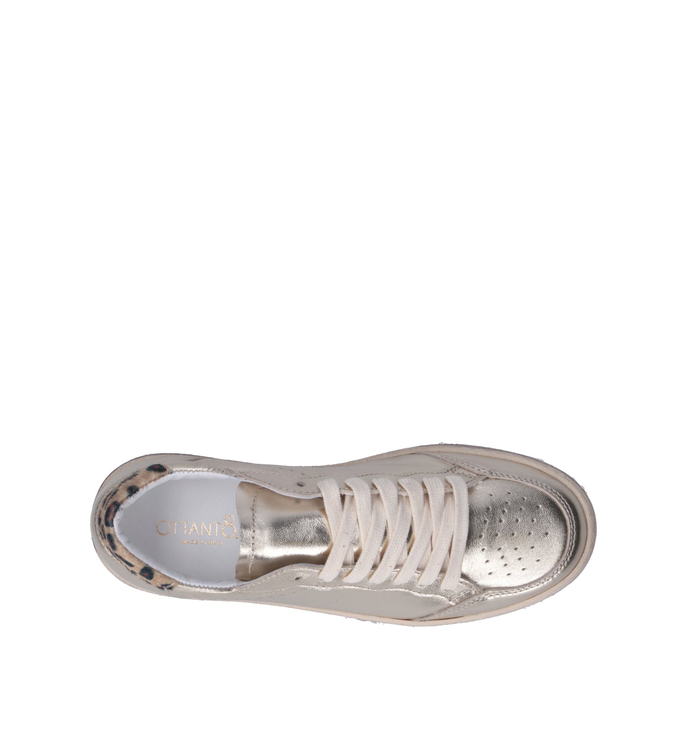 OTTANT8,6 Sneaker donna platino in pelle