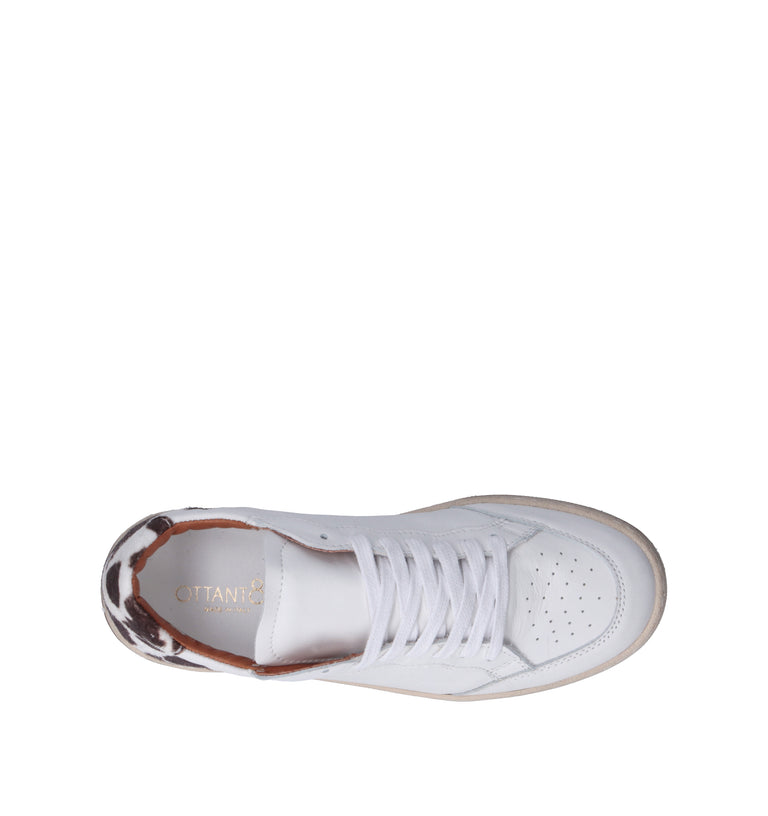 OTTANT8,6 Sneaker donna bianca in pelle