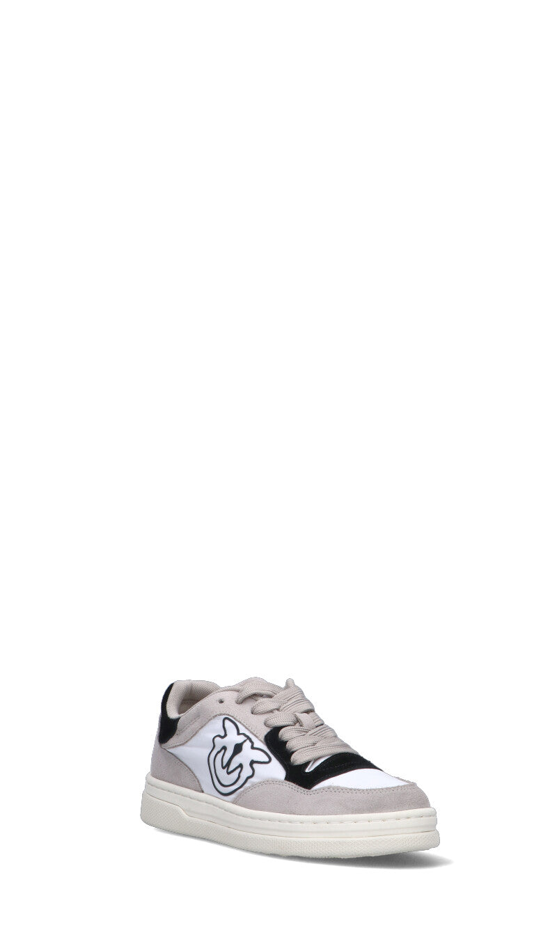 PINKO Sneaker donna bianca/nera in suede