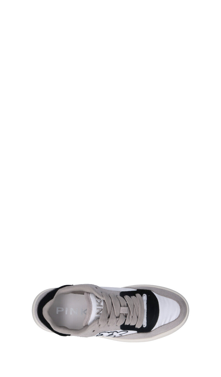 PINKO Sneaker donna bianca/nera in suede