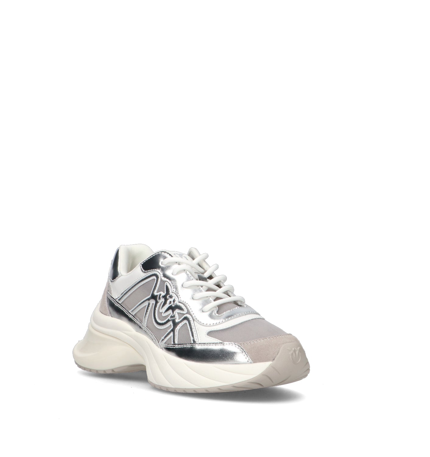 PINKO Sneaker donna bianca/argento