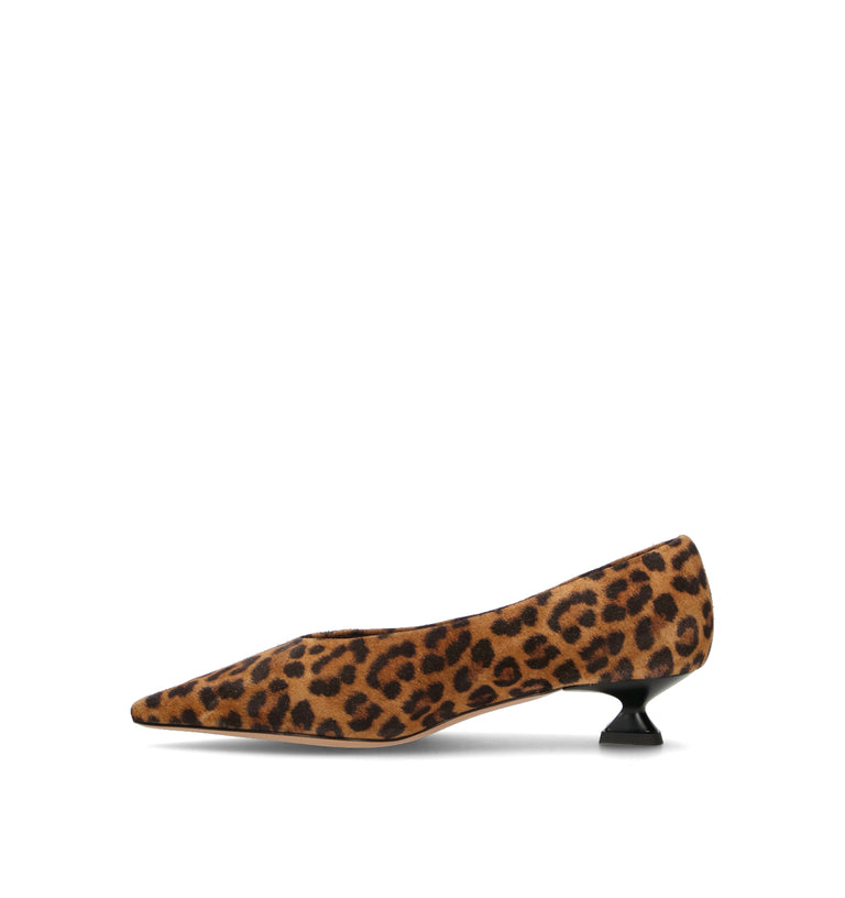 THE SELLER Décolleté donna maculata in suede