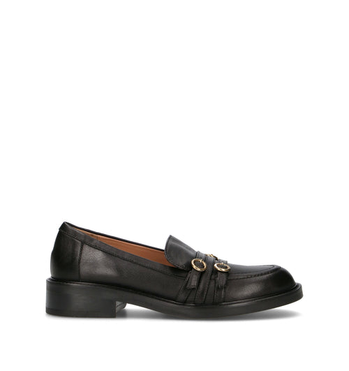 STATUS Mocassino donna marrone scuro in pelle