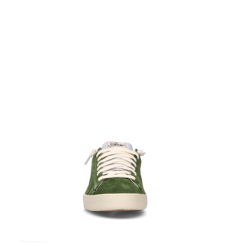 STACY Sneaker uomo verde in suede