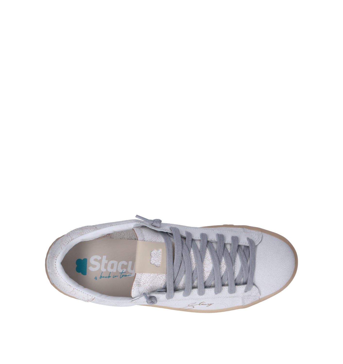 STACY Sneaker uomo bianca in pelle