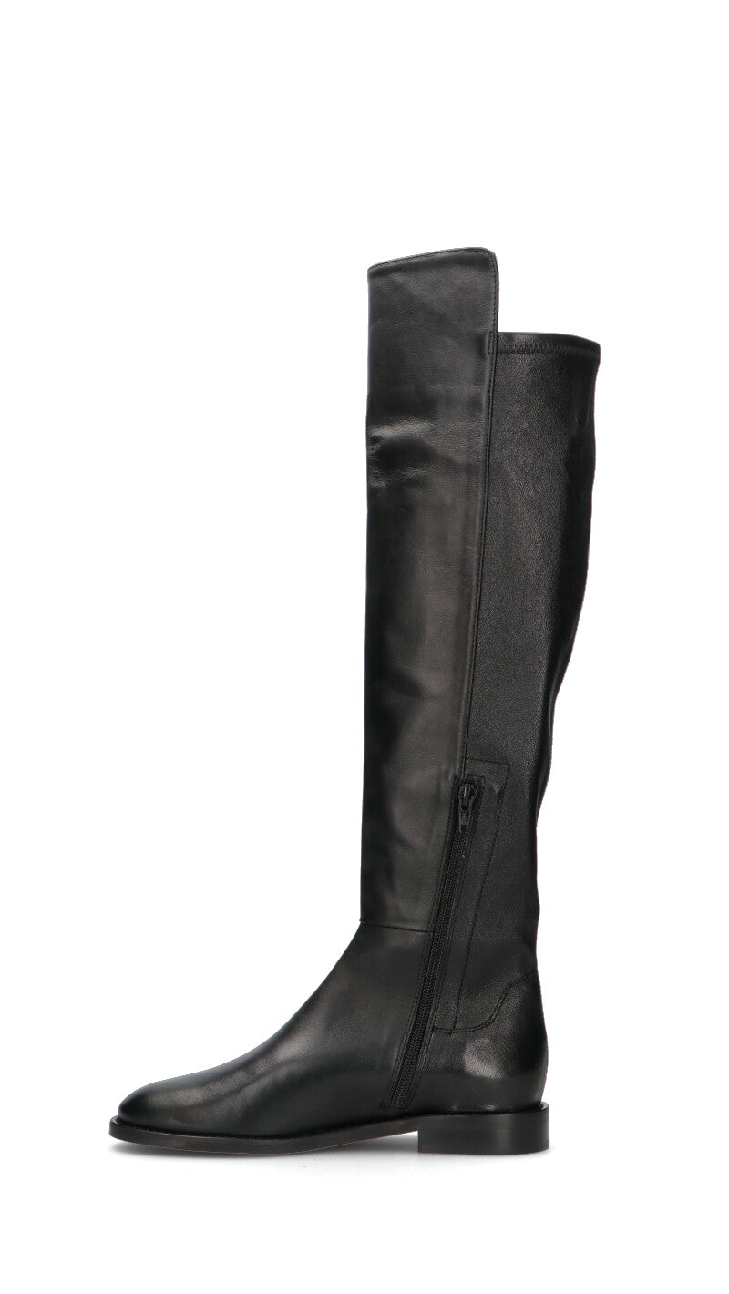 STATUS Stivale donna nero in pelle
