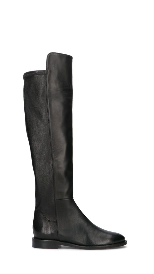 STATUS Stivale donna nero in pelle