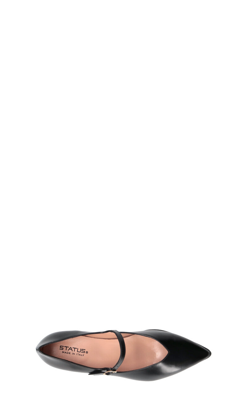 STATUS Ballerina donna nera in pelle