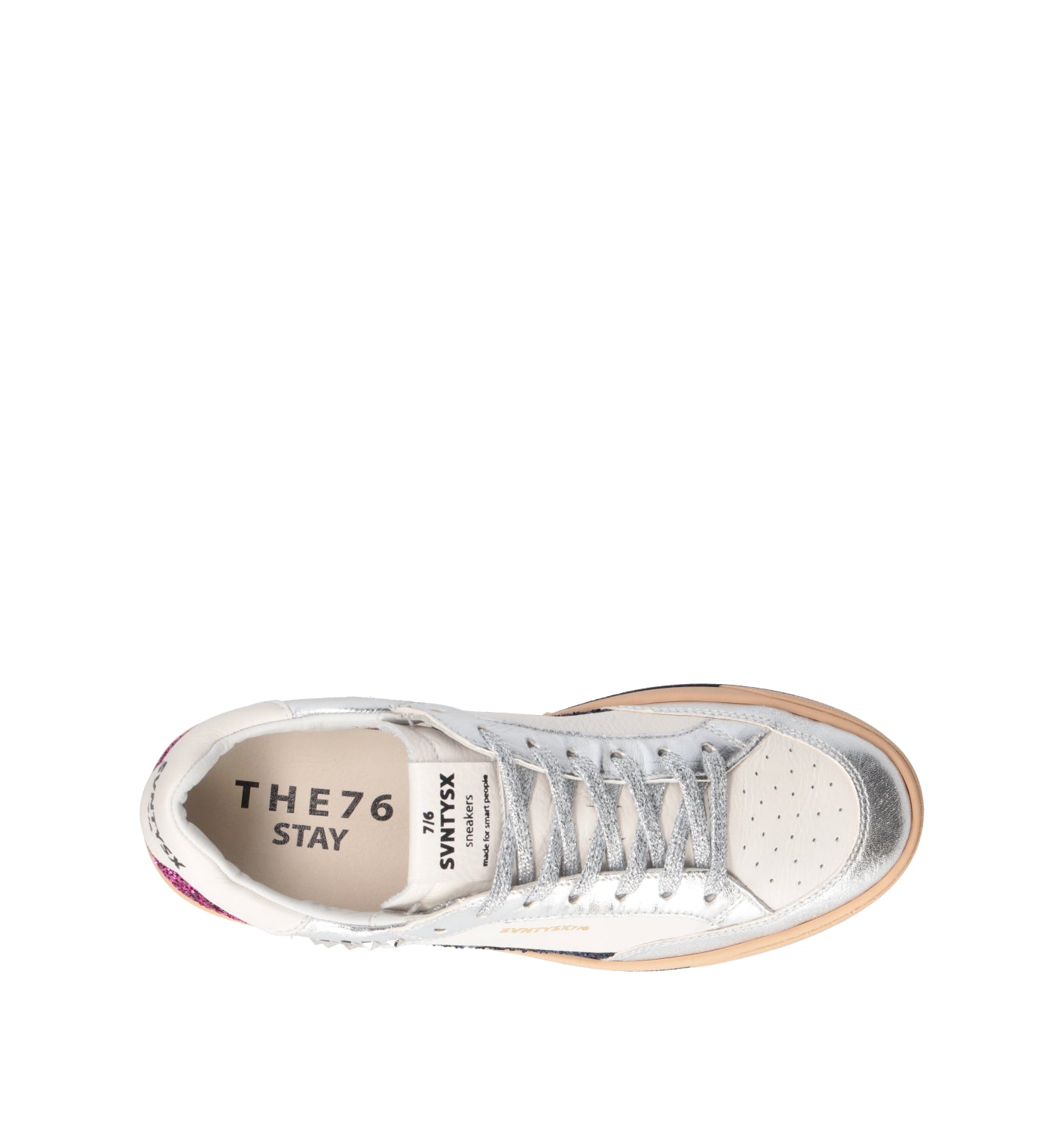 THE76 Sneaker donna bianca/fucsia