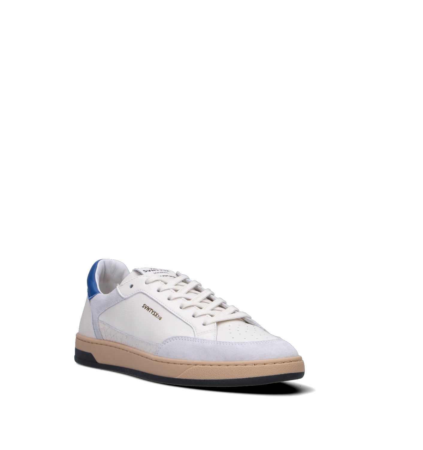 THE76 Sneaker uomo bianca/blu in pelle