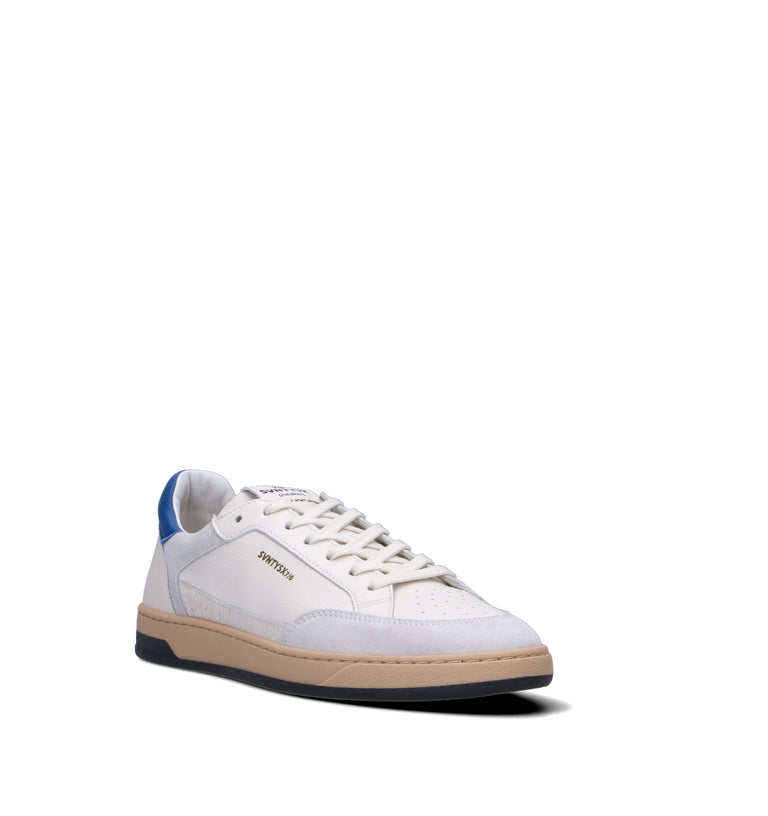 THE76 Sneaker uomo bianca/blu in pelle