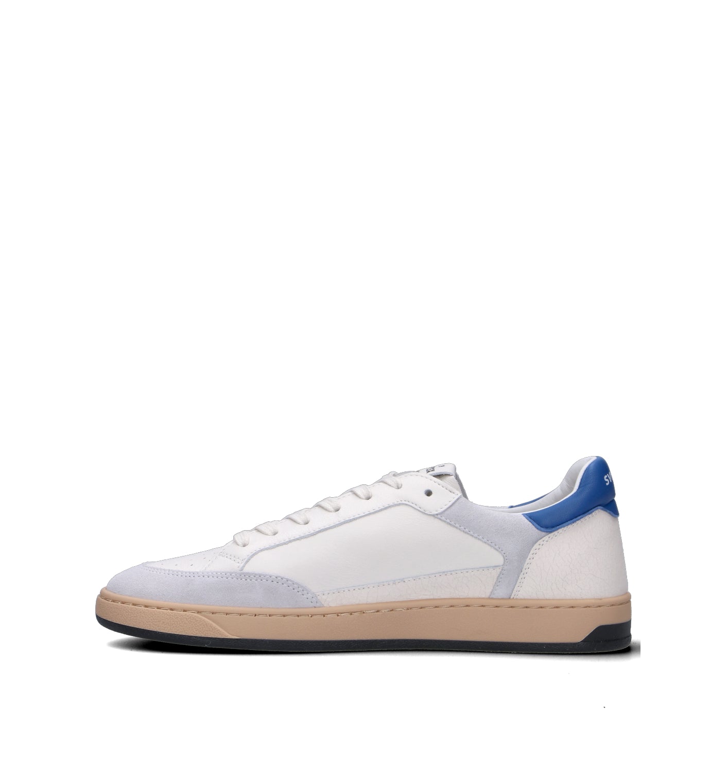 THE76 Sneaker uomo bianca/blu in pelle