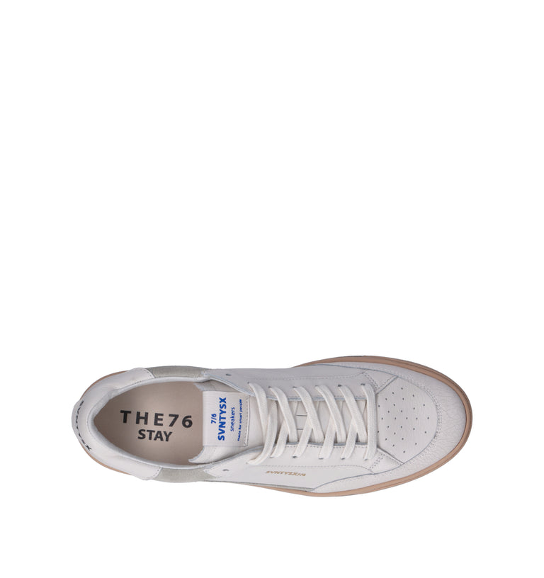 THE76 Sneaker uomo bianca in pelle