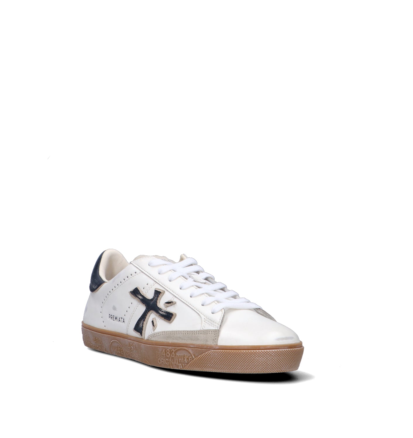 PREMIATA STEVEN Sneaker uomo bianca in pelle