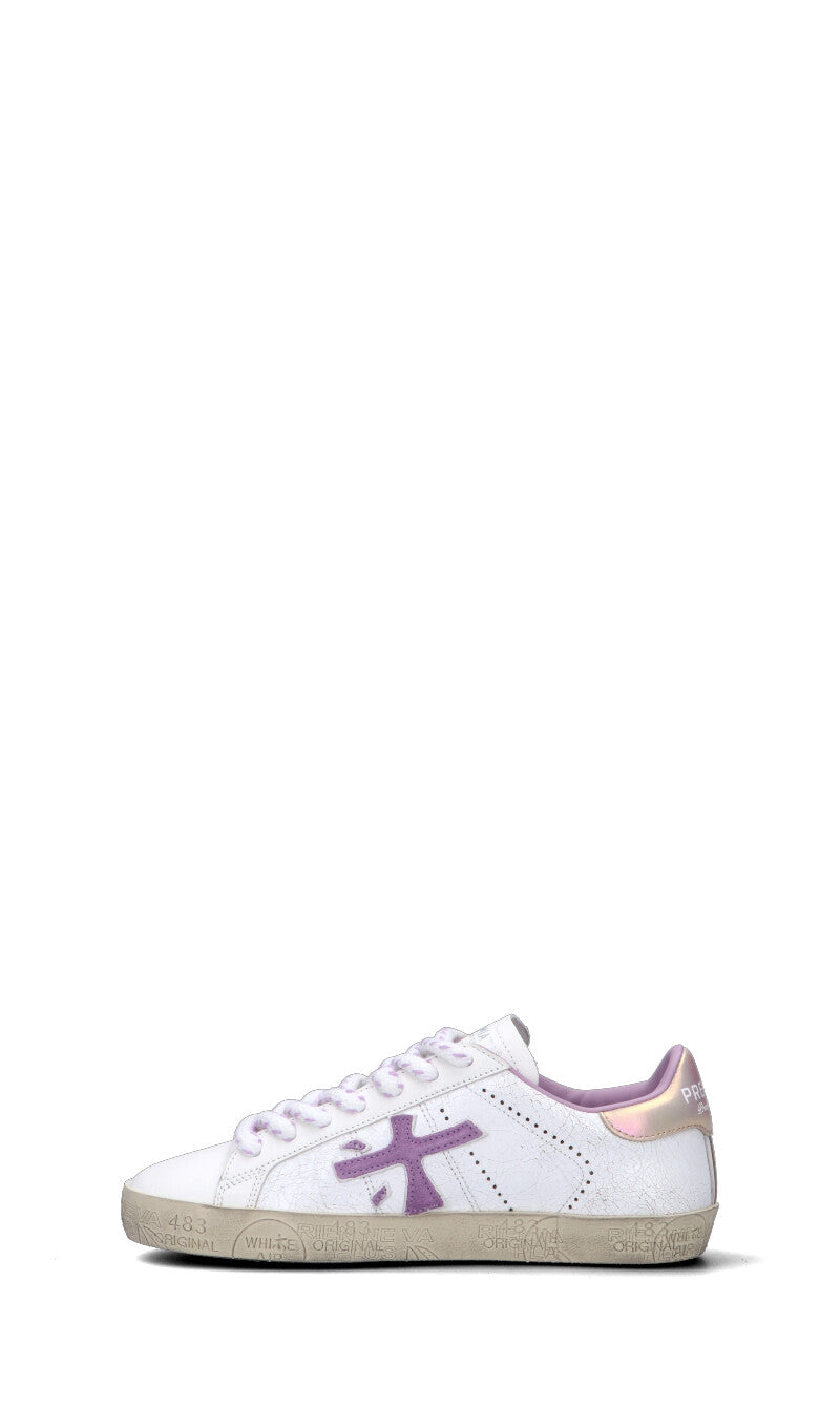 PREMIATA Sneaker donna bianca/viola in pelle