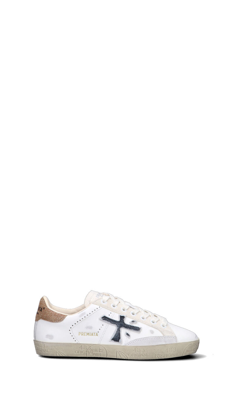 PREMIATA Sneaker donna bianca/marrone/nera in pelle