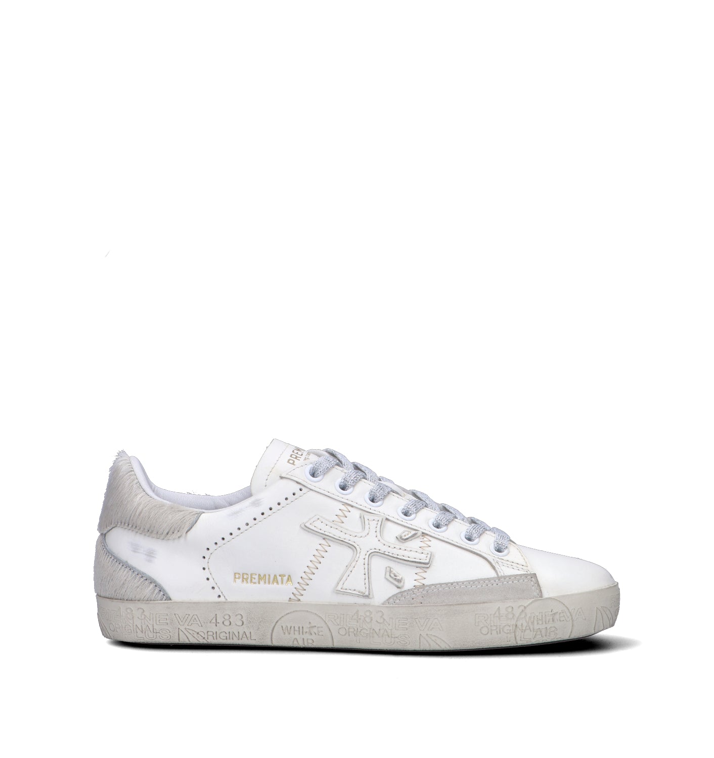 PREMIATA Sneaker donna grigia in pelle