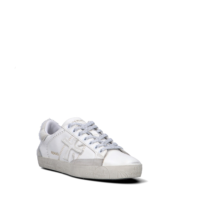 PREMIATA Sneaker donna grigia in pelle