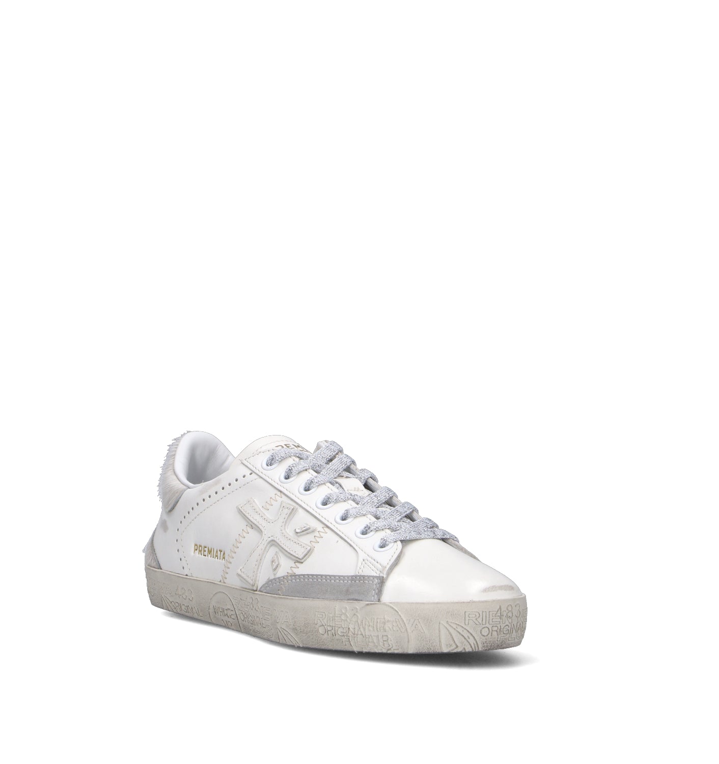 PREMIATA Sneaker donna grigia in pelle