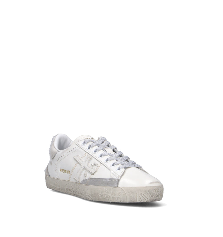 PREMIATA Sneaker donna grigia in pelle