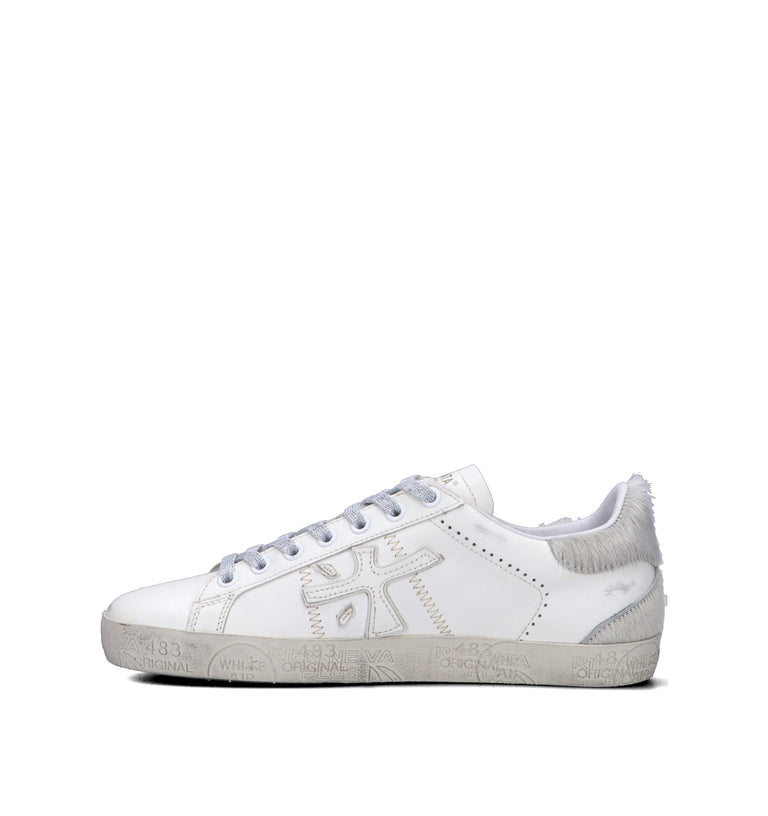 PREMIATA Sneaker donna grigia in pelle