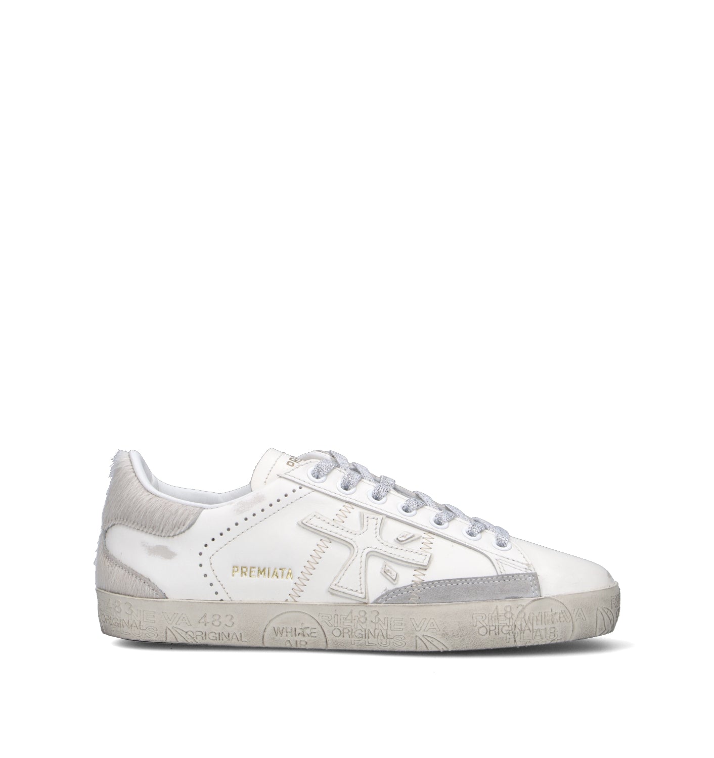 PREMIATA Sneaker donna grigia in pelle