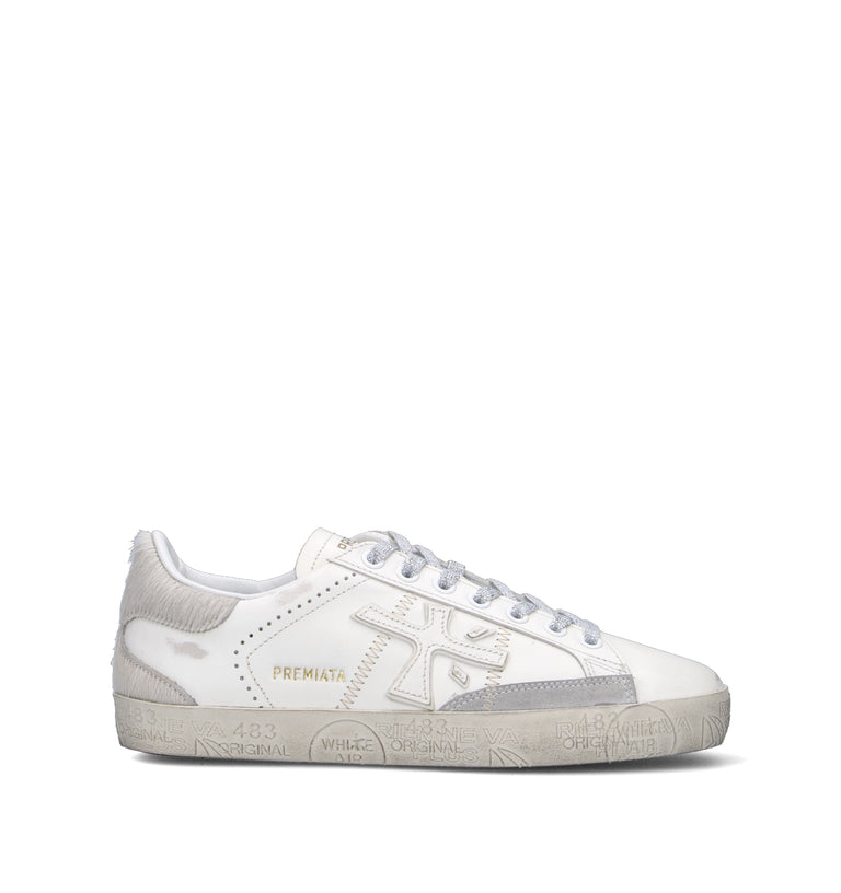 PREMIATA Sneaker donna grigia in pelle