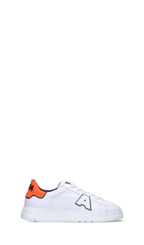 AMWH Sneaker uomo bianca/arancio in pelle