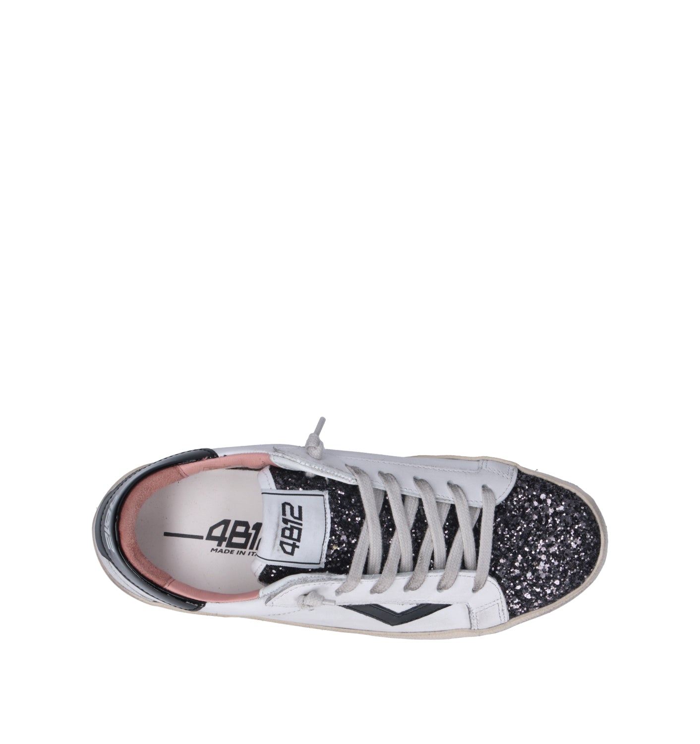 QUATTROBARRADODICI Sneaker donna bianca/nera