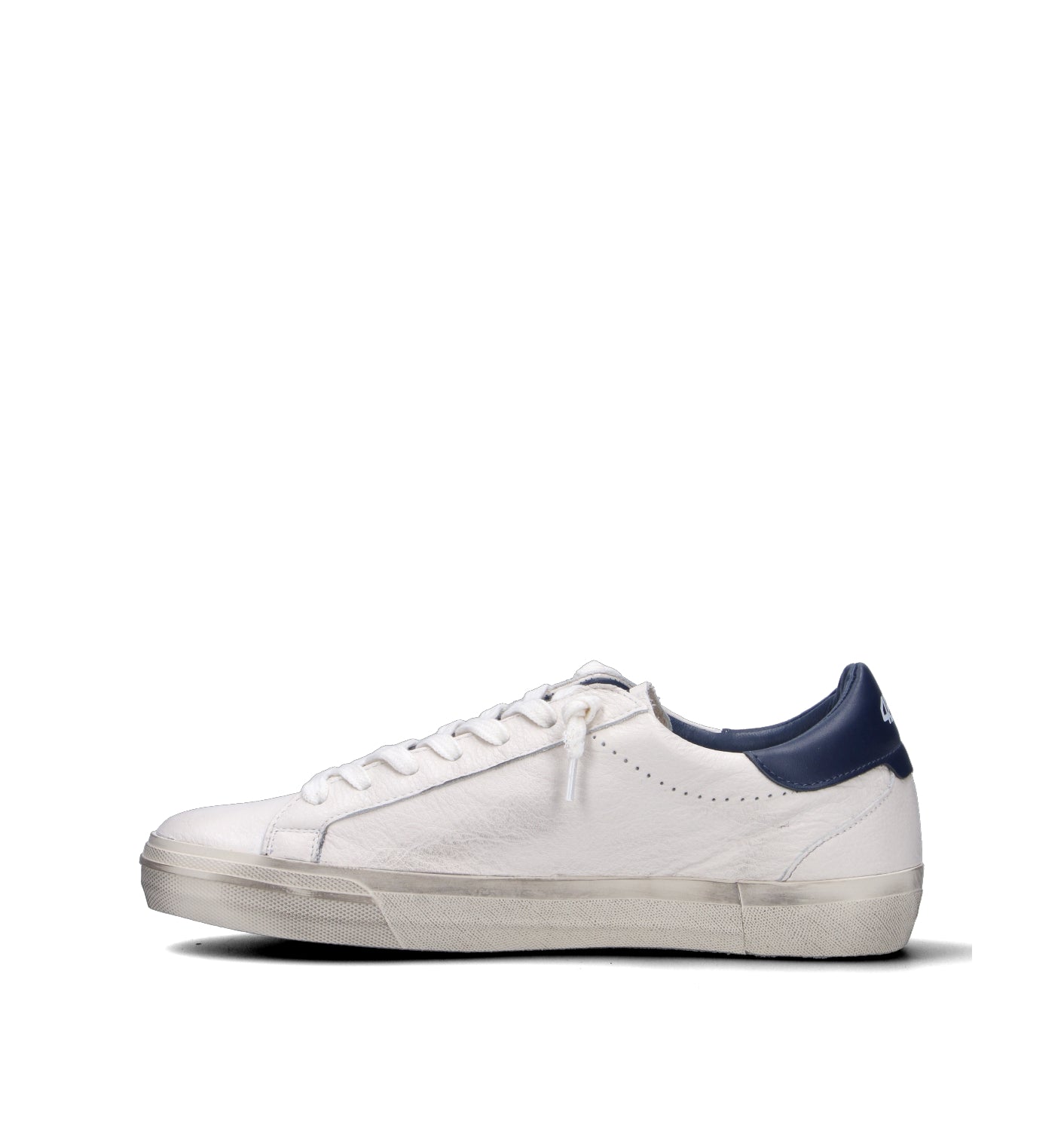 QUATTROBARRADODICI Sneaker uomo bianca in pelle
