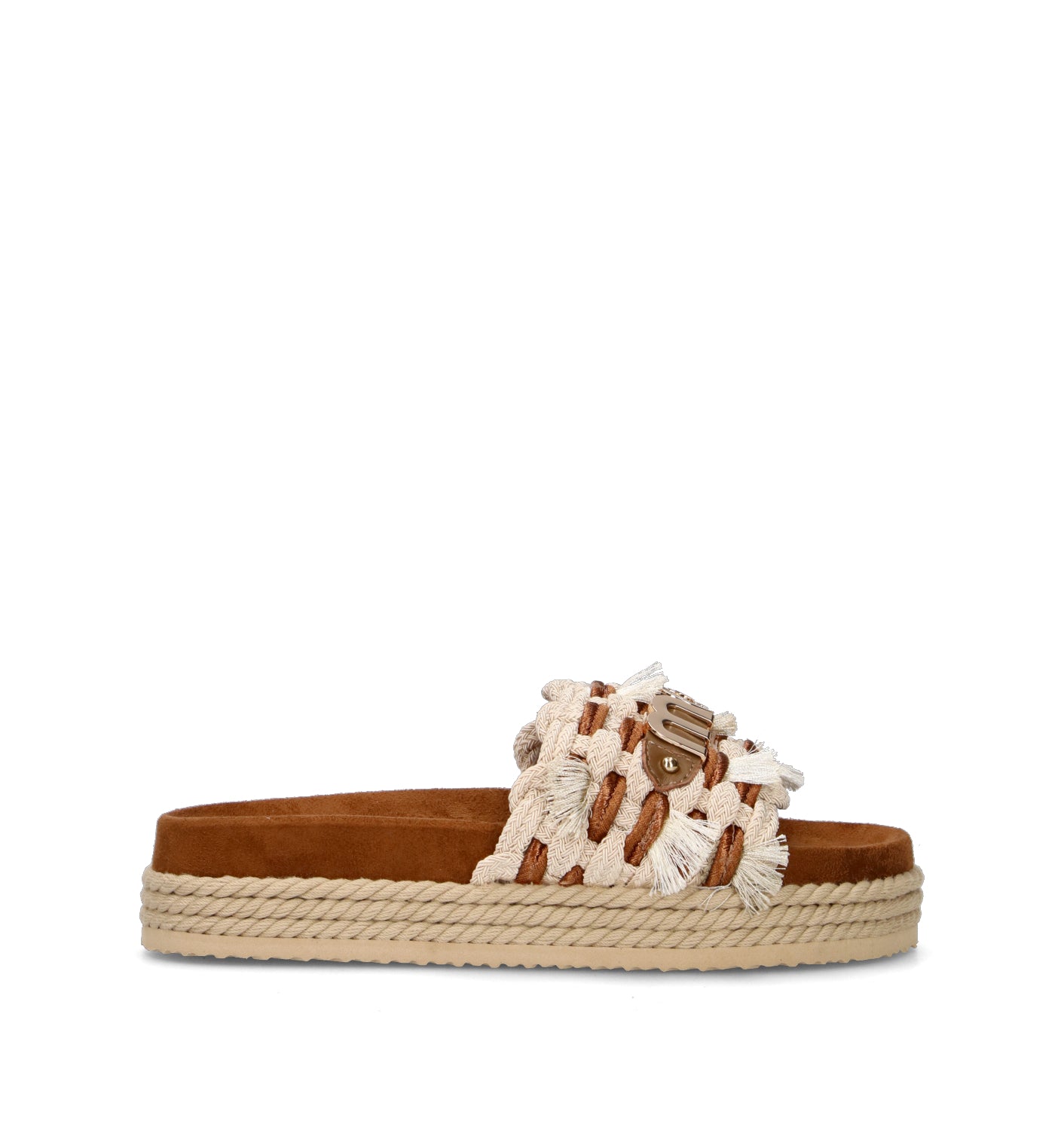 MOU Ciabatta donna beige/cuoio
