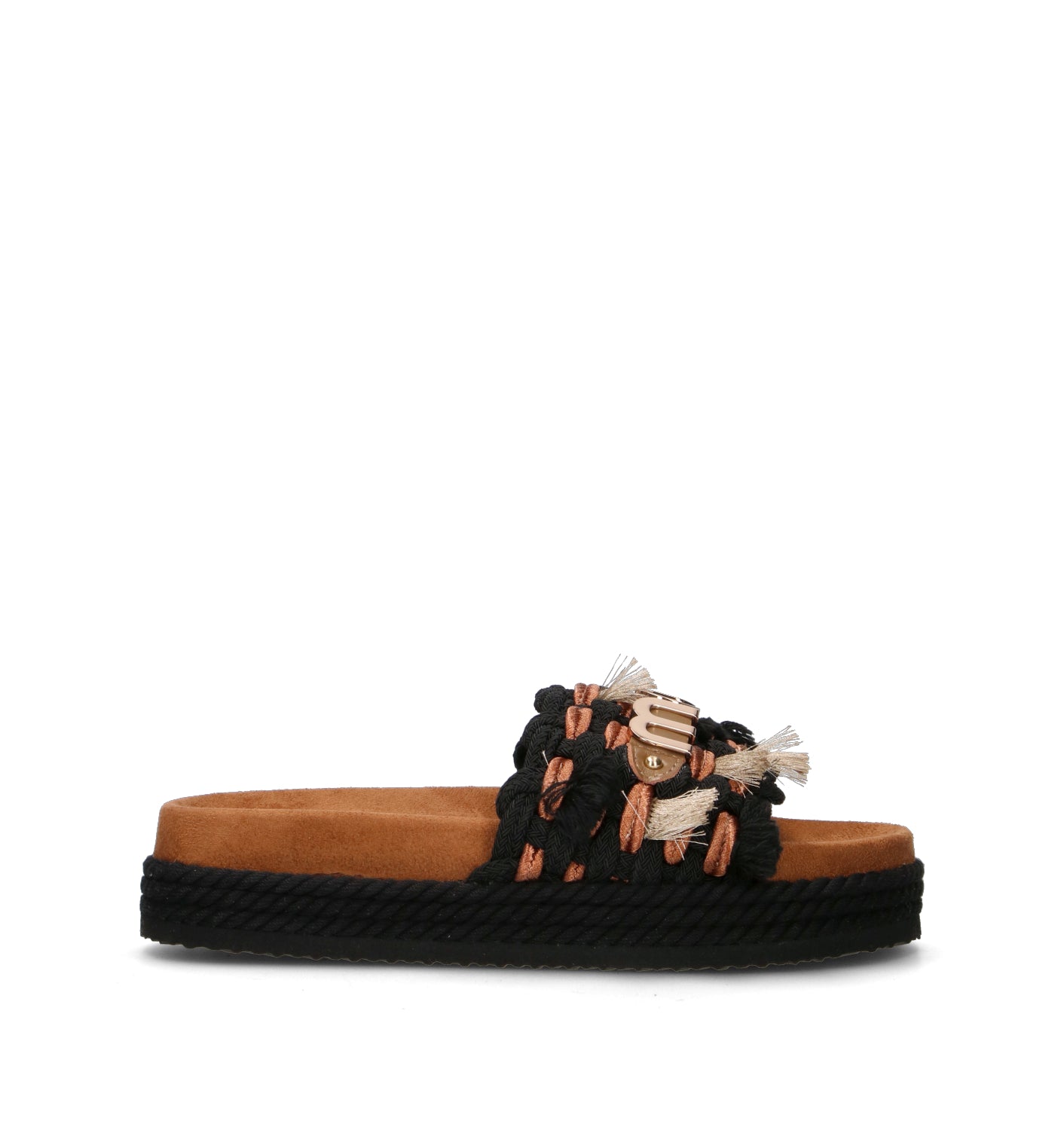MOU Ciabatta donna nera/marrone