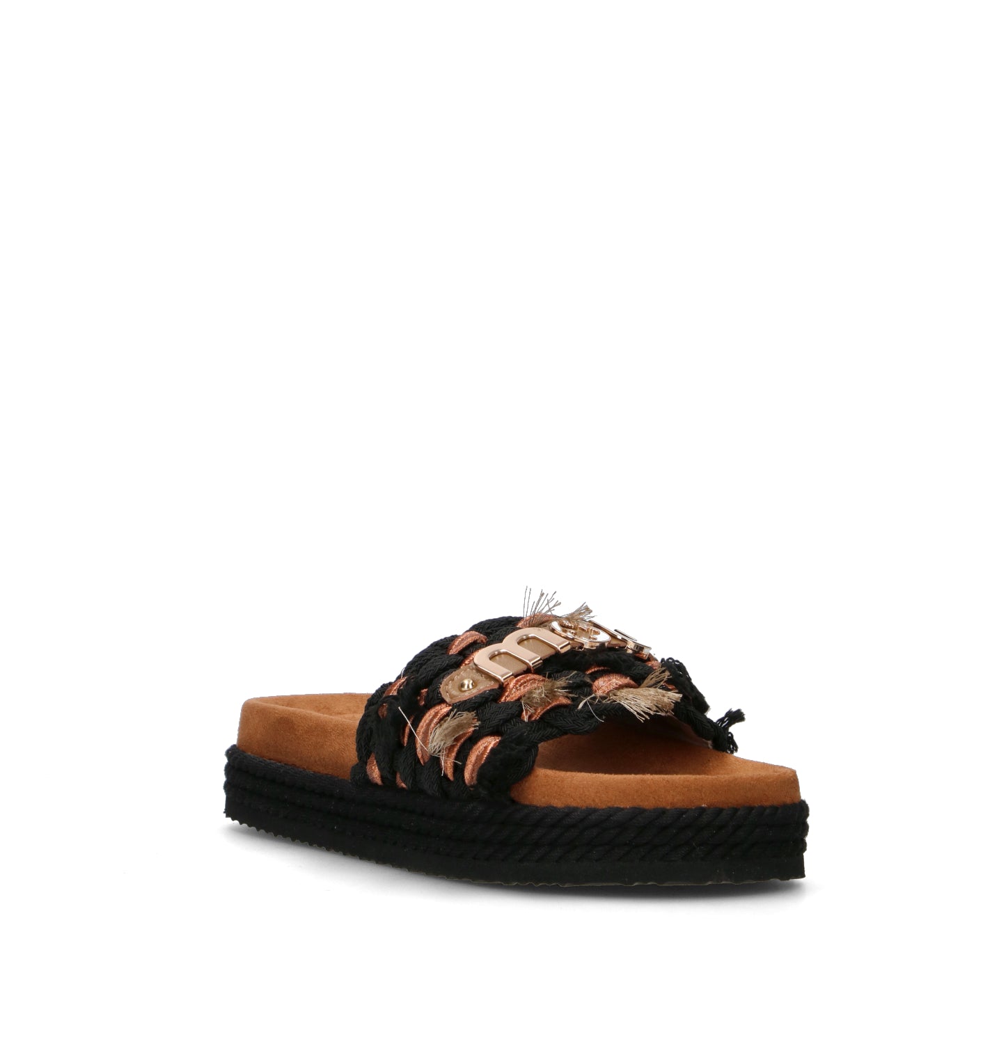 MOU Ciabatta donna nera/marrone